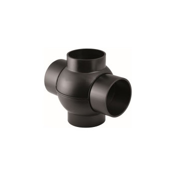 GEBERIT HDPE DOUBLE BRANCHBALL FITTING 63x63mm 85deg 364.270.16.1