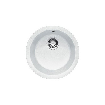 BLANCO RONDO SILGRANIT 450MM INSET SINK INCL FITTINGS WHITE