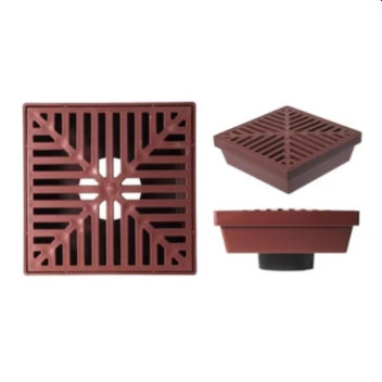 RAINDRAIN LITE 250X250mm PP GRATE & HOUSING L/D - TERRACOTTA 097757