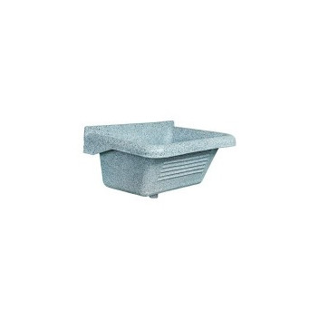 ATLAS PLASTICS 379AP WASH TROUGH c/w BRACKET GRANITE 45Lt