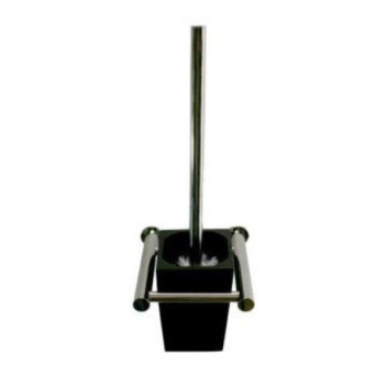 PLUMLINE MANDARA TOILET BRUSH HOLDER S/ST POLISHED ROUND