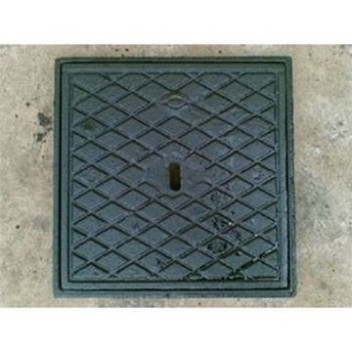 CAST IRON MANHOLE LD 265X265 COVER & FRAME 14A