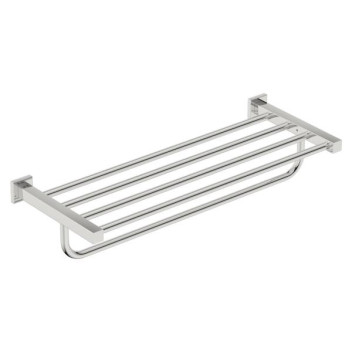 BATHROOM BUTLER 8593POLS TOWEL SHELF & HANG BAR 650MM