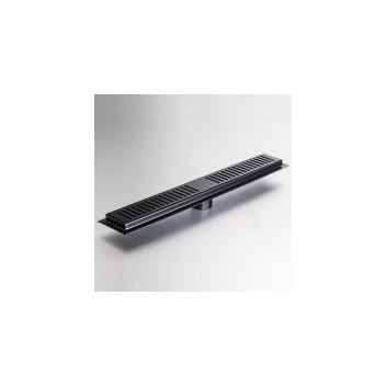GIO A1013-500MB SLOTTED SHOWER CHANNEL GRATE 500X65mm MATT BLACK