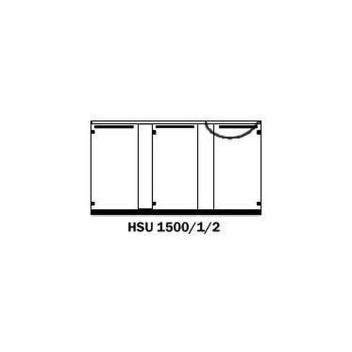 SINK UNIT WITH HINGED DOORS DCB 1500x535mm