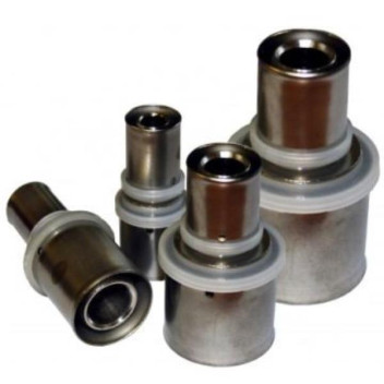 RIFENG STRAIGHT REDUCING COUPLER BRASS 32x20mm CRIMPED