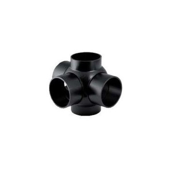 GEBERIT HDPE TRIPLE BRANCHBALL CONN. 88.5deg 90deg OFFSET 75mm 365.605