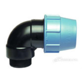 HDPE COMPRESSION ELBOW MALE BSP  90X3