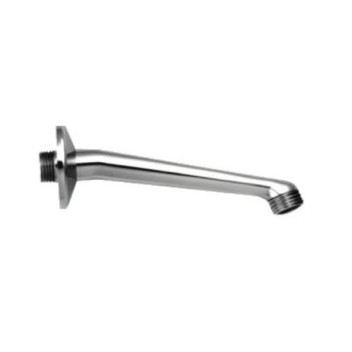 PLUMLINE STANDARD SHOWER ARM & FLANGE CP 15mm