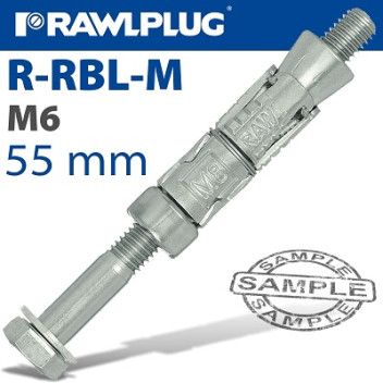 RAWLPLUG RAWLBOLT M6x55mm