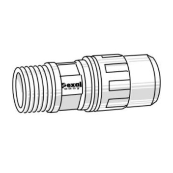 VALSIR VS0160223 PEXAL PPSU STRAIGHT MALE ADAPTOR 63X2