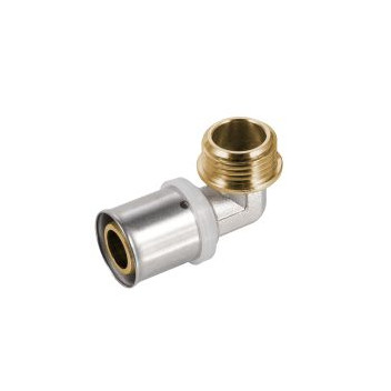 PEXMAN MALE ELBOW BRASS 20x1/2 CRIMPED