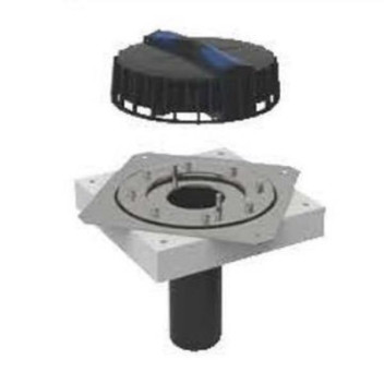 GEBERIT PLUVIA ROOF OUTLET & FASTENING FLANGE 25L 359.098.001