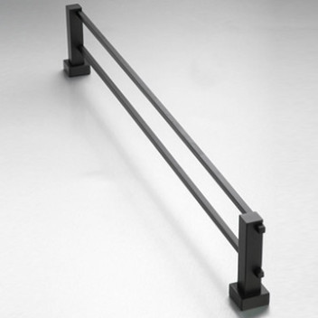 GV DI BELLA 4130DB MALTA DOUBLE TOWEL RAIL 660mm MATT BLACK