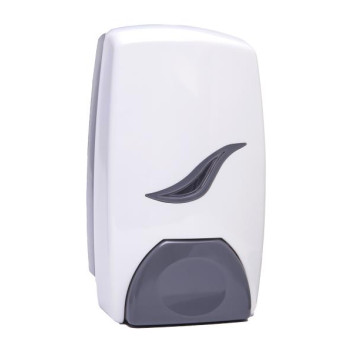 LOCKABLE SOAP DISPENSER PVC WHITE/GREY 1L  ASR1-1JGRY