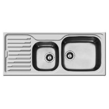 KWIKOT SDI-116-DRHB SS RIGHT ONE & HALF BOWL DROP-IN SINK 1160X500