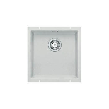 BLANCO SUBLINE SILGRANIT SINK 430X400 INSET SINK INCL FITTINGS  WHITE