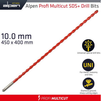 ALPEN PROFI MULTICUT SDS+ SHANK 10x450mm WITH HAMMER STOP FUNCTION