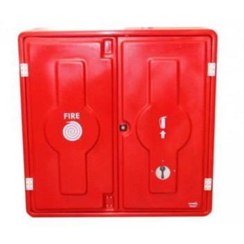 FIRE HOSE REEL CABINET CLOSED BACK LOCKABLE (FIBRE GLASS)