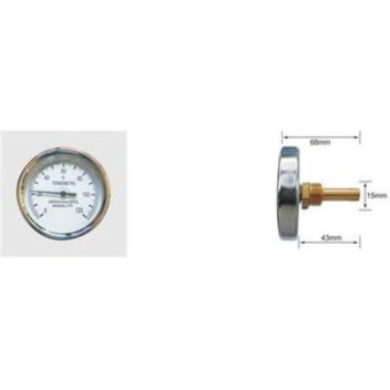 WALCRO OR TEMPERATURE GAUGE THERMOMETER 15mm 80mm DIAL