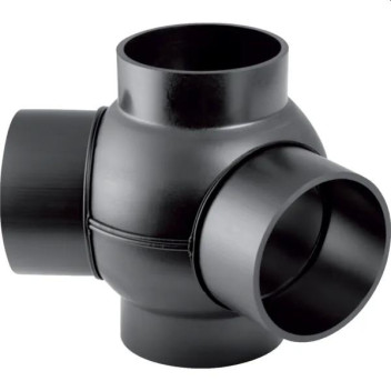 GEBERIT HDPE DOUBLE BRANCHBALL FITTING 90x90mm 85deg 366.380.16.1