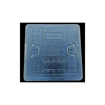 MASCO POLYMER MANHOLE COVER & FRAME 500X500 L/DUTY A15