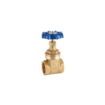 GENEBRE BRASS GATE VALVE FXF PN20 BLUE HANDLE 65mm 3221 10