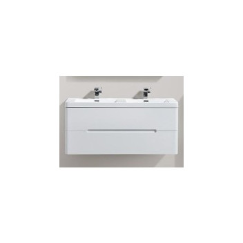 CLEAR CUBE VENICE VANITY WHITE GLOSS 1200x480x500mm