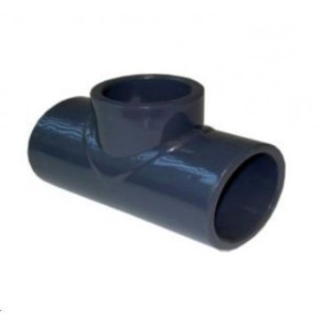 uPVC S/WELD REDUCING TEE 110x75 PLAIN GREY