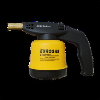 EURO GAS BLOW TORCH MANUAL IGNITING PLASTIC BODY (190G CYLINDER)