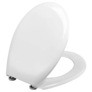 WIRQUIN 21090001 CLUB 90 TOILET SEAT with SS HINGE WHITE