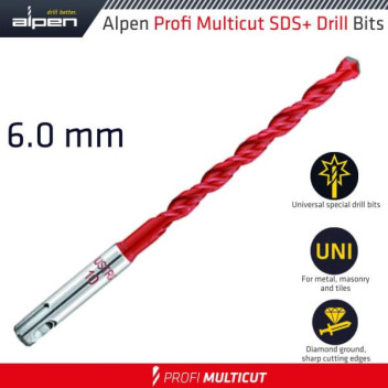 ALPEN PROFI MULTICUT SDS DRILL BIT 6x110mm