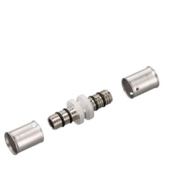 RIFENG STRAIGHT COUPLER BRASS 25mm CRIMPED
