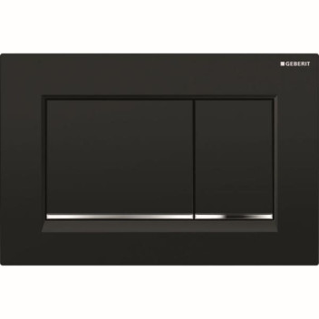 GEBERIT 115.883.KM.1 SIGMA 30 DUAL FLUSH ACTUATOR BLACK/SHINY/BLACK