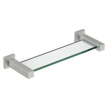BATHROOM BUTLER 8525BRSH GLASS SHELF BRUSHED 330mm