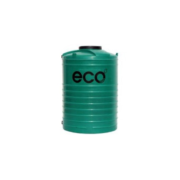 ECO WATER TANK VERTICAL 1500Lt GREEN (40mm IN/OUTLET)