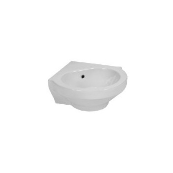 BETTA CORNER 1TH PP BASIN WHITE 560X595MM WX0108A