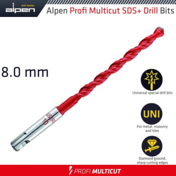 ALPEN PROFI MULTICUT SDS DRILL BIT 8x160mm