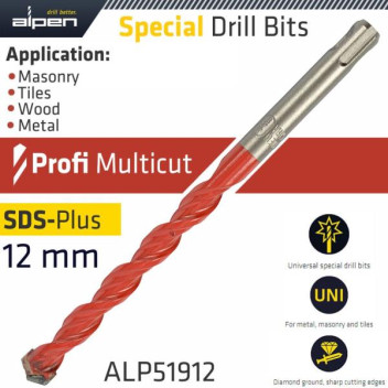 ALPEN PROFI MULTICUT SDS DRILL BIT 12X160mm