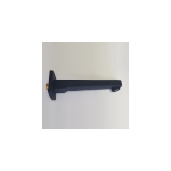 GIO A110/MB SQUARE 200X35MM WALL SPOUT MATT BLACK