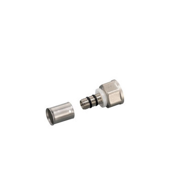 RIFENG STRAIGHT FEMALE ADAPTOR BRASS 40x1.1/4 CRIMPED