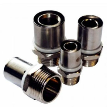 RIFENG STRAIGHT MALE ADAPTOR BRASS 20x3/4 CRIMPED