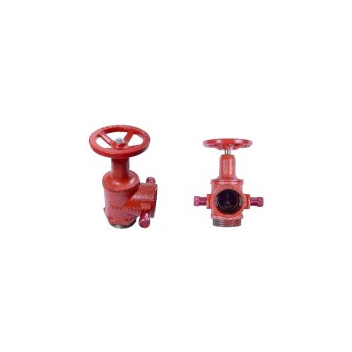 WOODLANDS WHD-80 RIGHT ANGLE HYDRANT & DOUBLE LUG OUTLET
