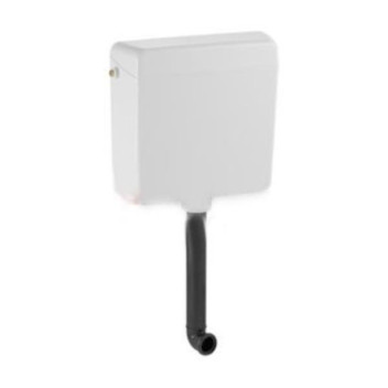 GEBERIT 123.136.11.1 EXPOSED LL CISTERN WITH FLUSH PIPE 6/9lt WHITE