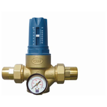 WALCRO OR TWIST ADJ PRESSURE REDUCING VALVE & GAUGE 20mm (1.5 - 7BAR