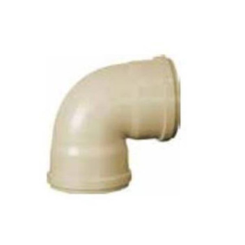 PVC UG BEND 200X90 PLAIN SHORT 1/4 MOULDED RR