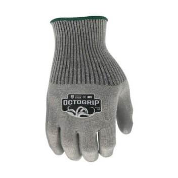OCTOGRIP GLOVE HEAVY DUTY (GREY&GREY) POLYCOTTON/LATEX-LRG OG330/OG351