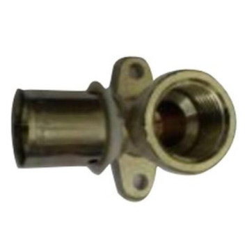 VALSIR PEXAL SINGLE WALL PLATE ELBOW BRASS 16X1/2 VU0000631