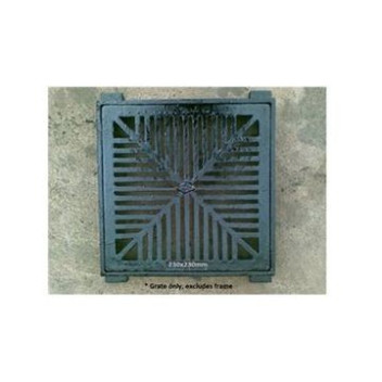 PAM CI SQUARE DISHED LD 230X230 GRATE ONLY