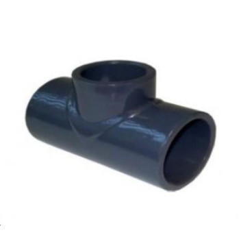 uPVC S/WELD REDUCING TEE 50x25 PLAIN GREY
